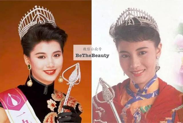 当时的审美,也更偏向星光熠熠的 艳丽款美人,李嘉欣袁咏仪是典型例子