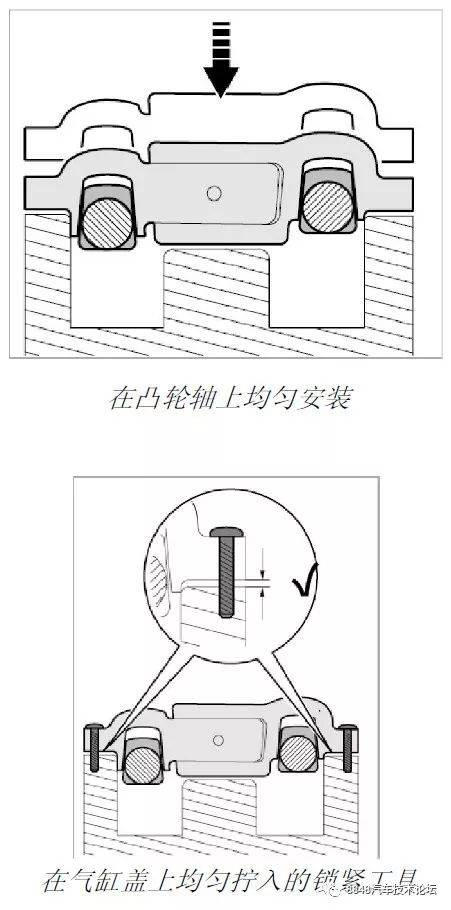 6,将锁紧销 定位销 252571 插入振动平衡器的锁紧孔     .