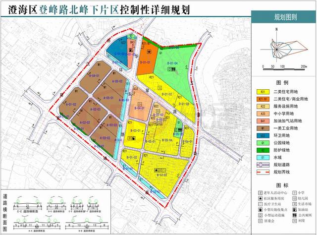 《澄海区登峰路北峰下片区控制性详细规划规划初步方案公示 》,公示