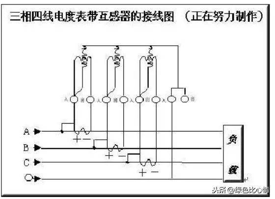 三相四线电表互感器接线图