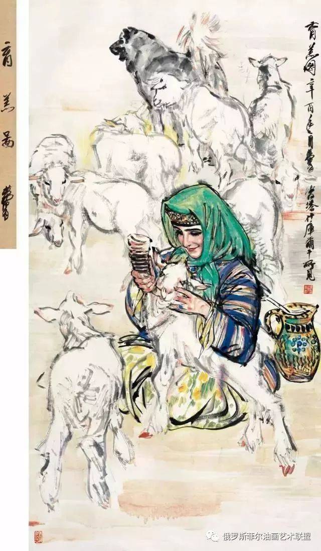 中国著名画家黄胄巨幅绘画作品赏析