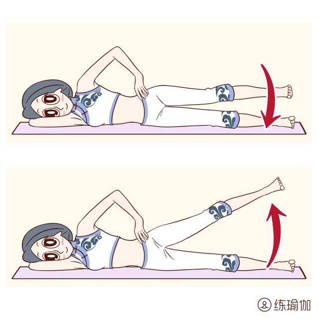 侧卧抬腿