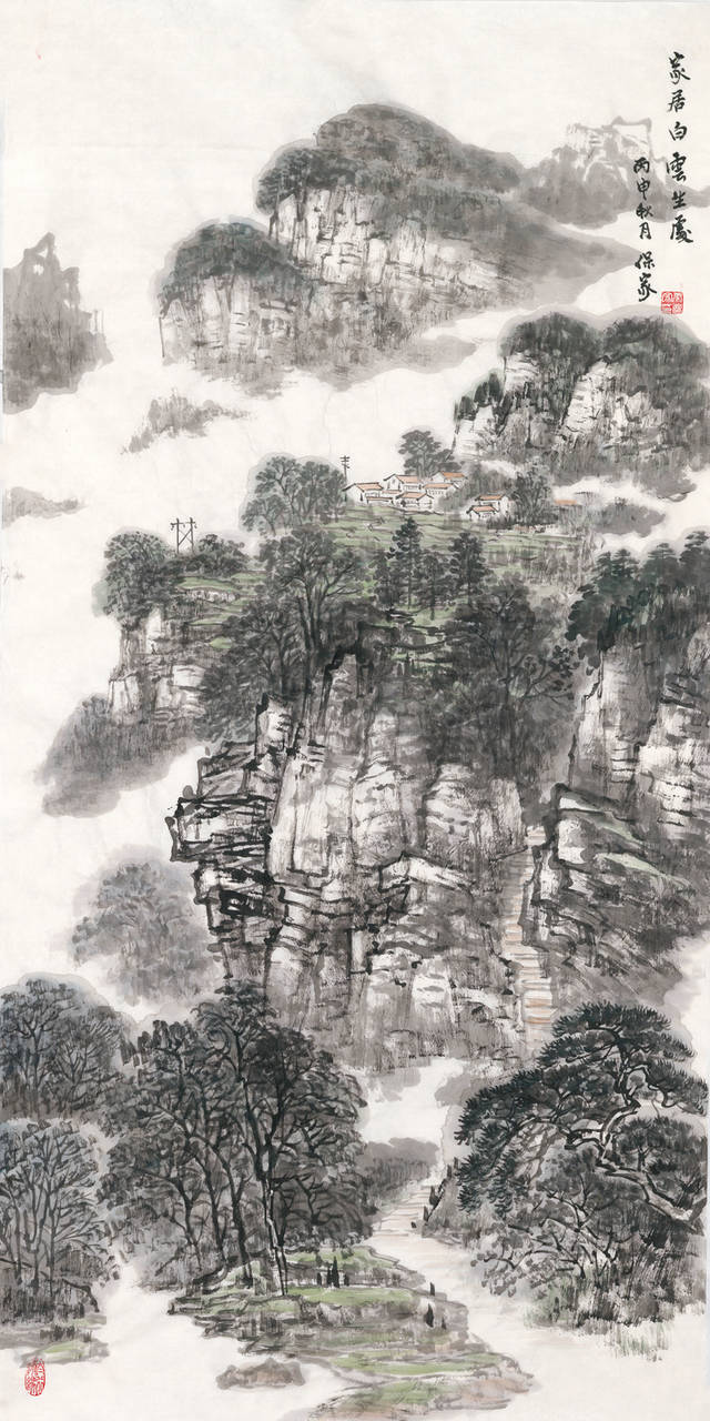 中国画名家——画家秦保家山水画欣赏