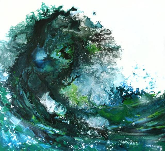 简直出人意料!90后美女画家用垃圾废弃物作画,结果竟然
