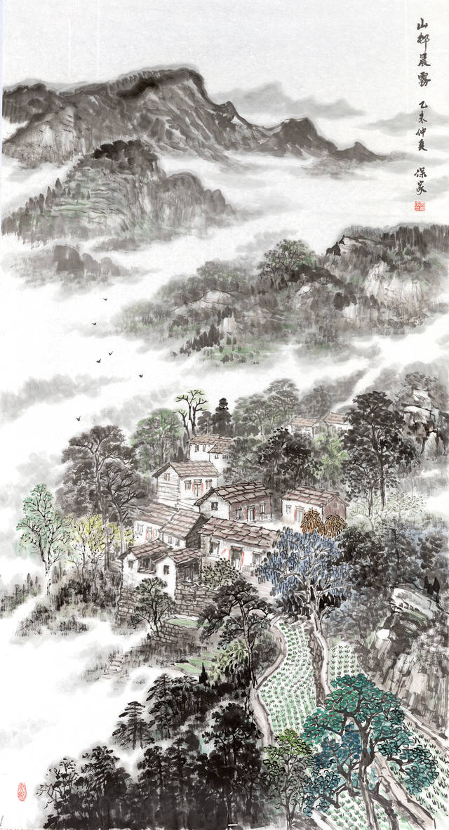 中国画名家——画家秦保家山水画欣赏