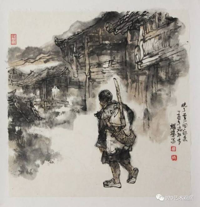 刘灿辉:有着近十年军旅历程的画家,创作出浓郁的故土情怀作品|南国