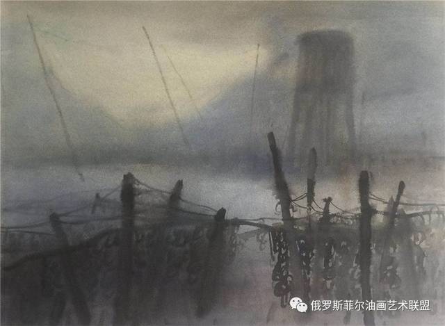 中国福建画家林奕德油画,水彩作品赏析