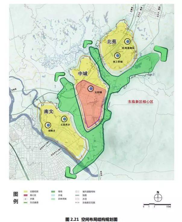 重磅!东乡·东临新区空间布局,北苑,中城,南文…(附规划图)