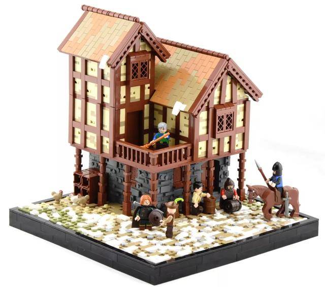 lego乐高moc作品欣赏:ayrlego建筑系列 小房子 小城堡