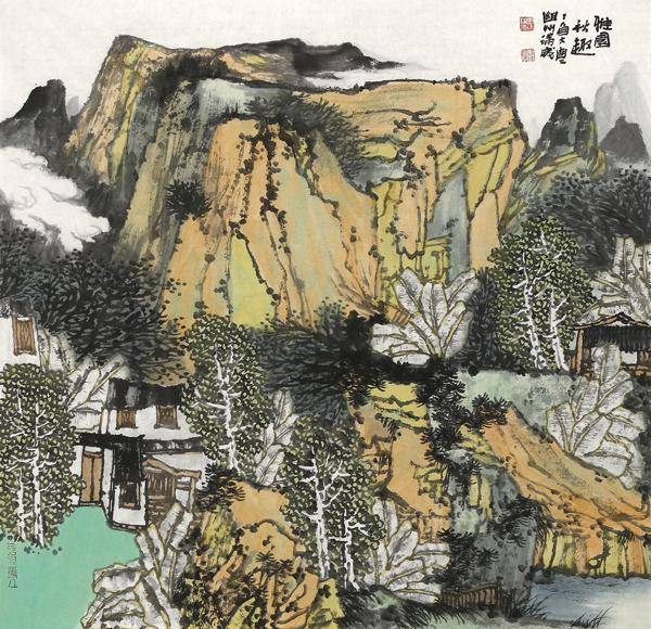 当代青绿山水画名家——满威山水画作品欣赏