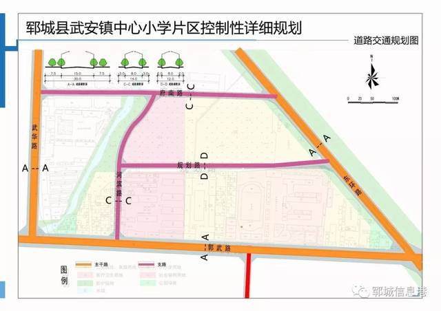 郓城武安镇中心小学片区详细规划方案公示