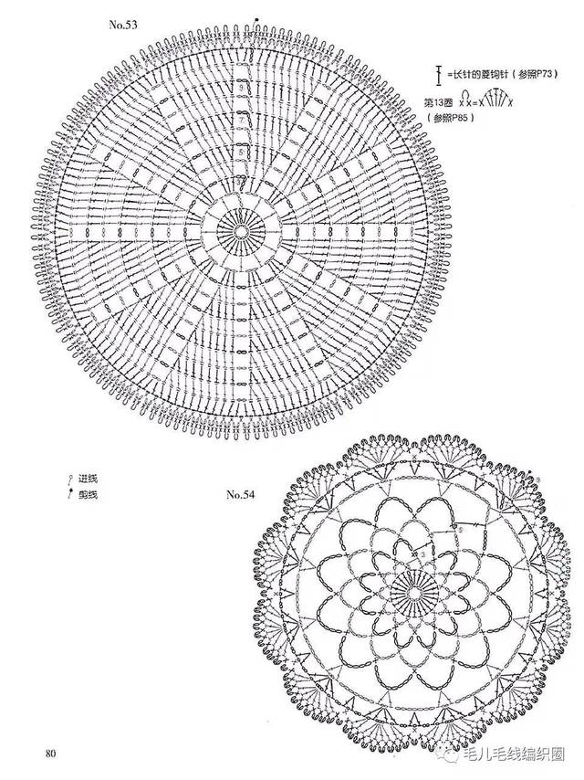 【图解】情有独钟的钩编花样 — 圆形花样