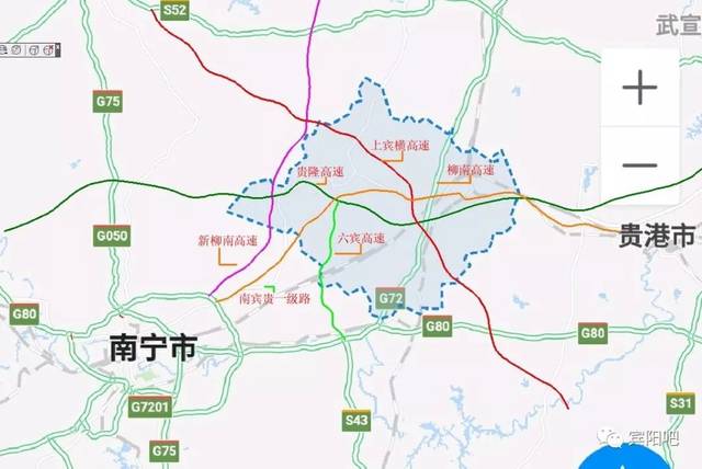 走贵隆高速到古辣广村枢纽转柳南高速 或是待六景至宾阳高速建成后