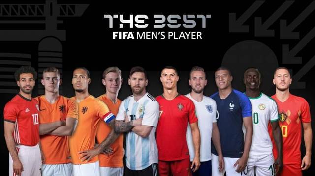 FIFA最佳球员候选:C罗梅西领衔 利物浦独占三