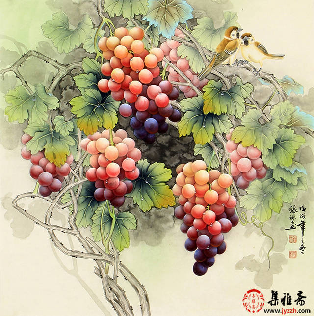 唐山画葡萄的画家,画葡萄的画家,陕西画葡萄的画家_文秘苑图库