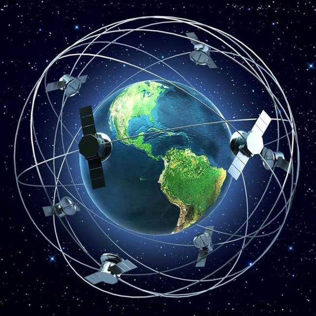 图为卫星定位系统概念图