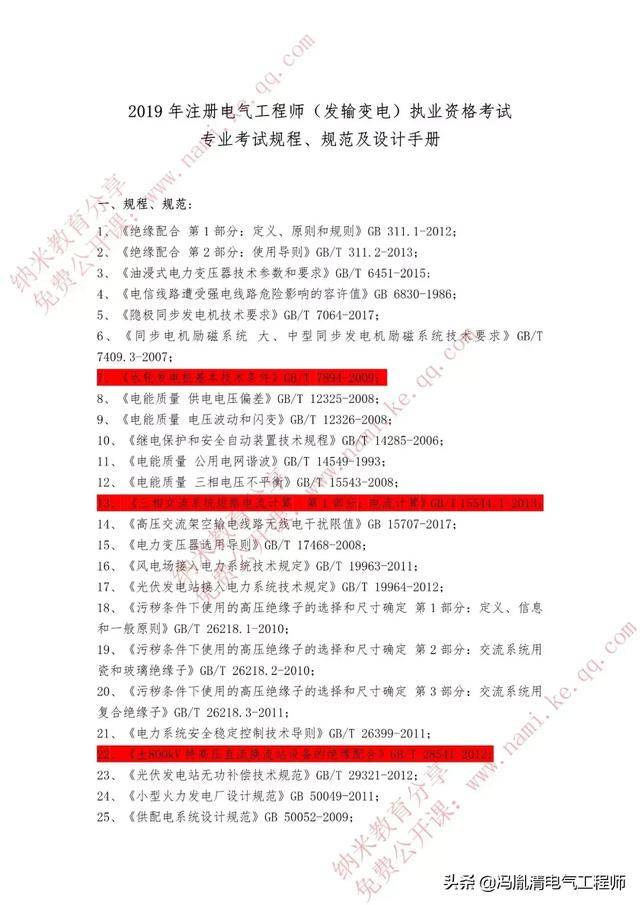 2019年注册电气工程师(发输变电)考试标准手册