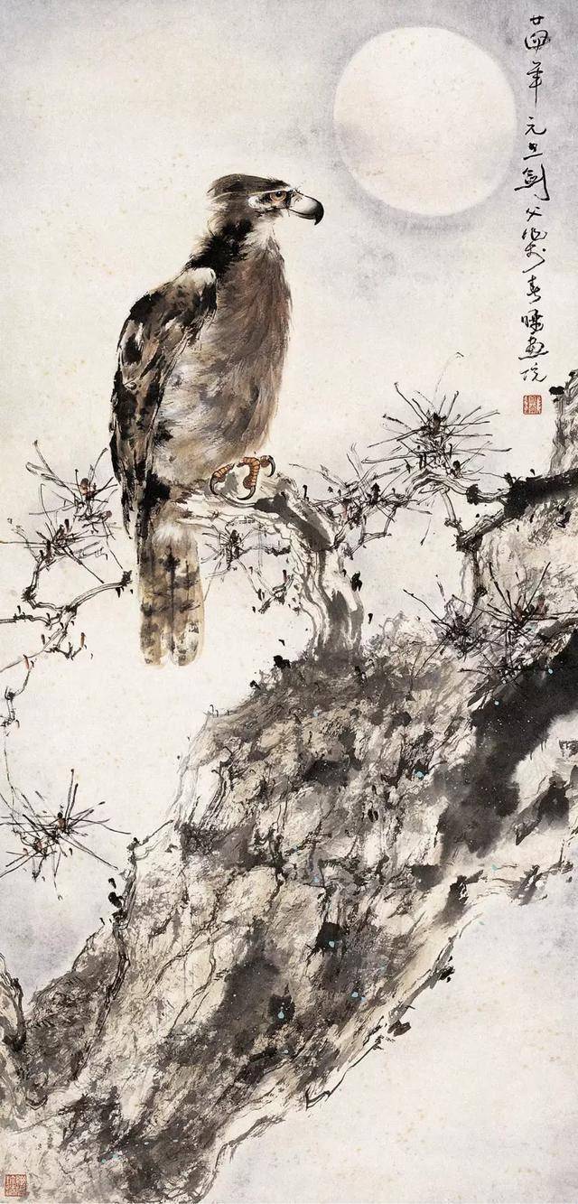 十大名家画鹰——不一样的笔墨技法,不一样的霸气!