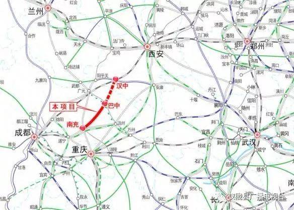 【最新消息】汉巴南铁路仪陇段主要线路图来啦!预计2022年建成