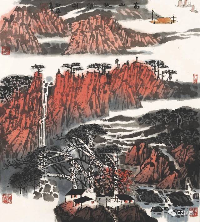 青绿山水境 江南烟雨情 ——观林敦席先生画作有感