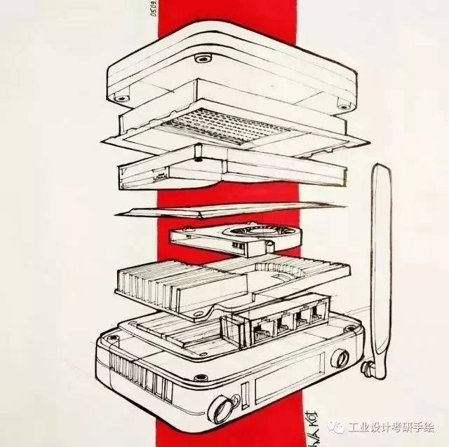 素材积累|产品爆炸图及其表达