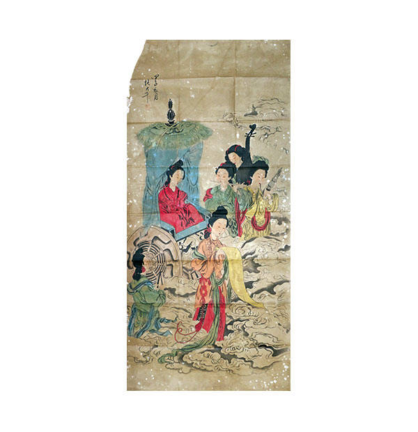 张大千作品——《仕女图》