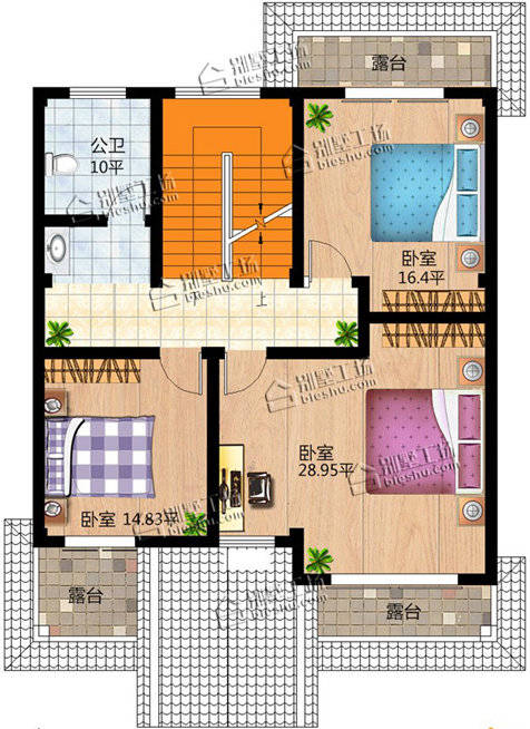 100平农村最合理户型图,100平米小别墅,农村户型图_大山谷图库