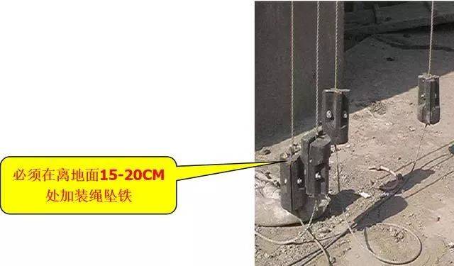 6,φ9.1等. (4)在正常运行时,安全钢丝绳应处于悬垂状态.