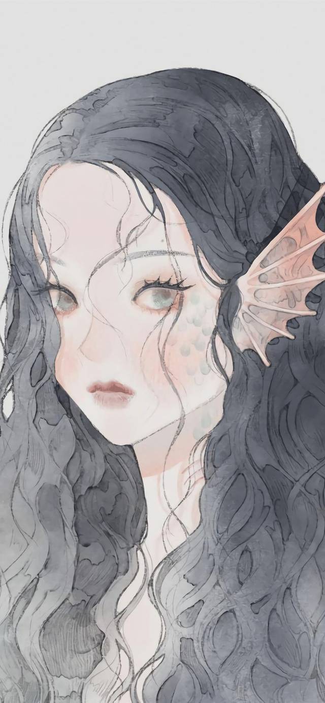 手绘插画壁纸:好看哭了!