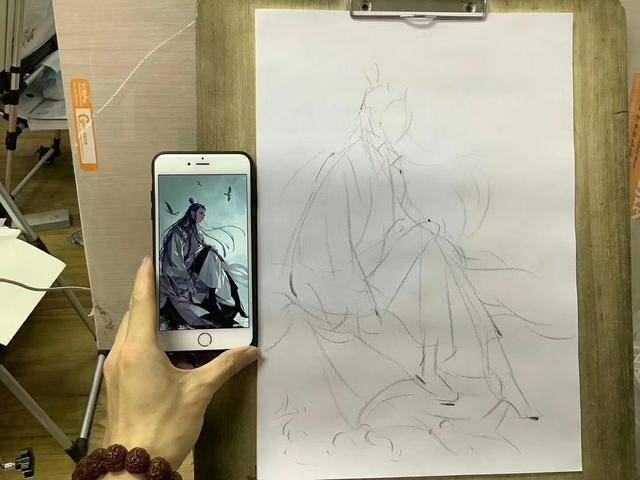 【北京荷马画室】速写名师教你画三太子敖丙,看起来似乎很简单哦