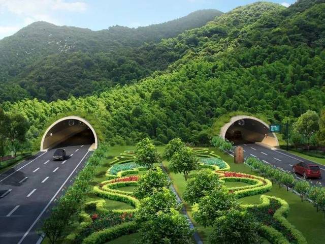 林里隧道效果图 滨江·万家花城位于半山腰,阳光100阿尔勒位于更