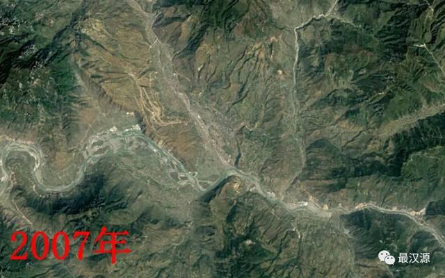 从河谷到山岗,从1984到2019,卫星地图记录下汉源35年历史变迁!图片