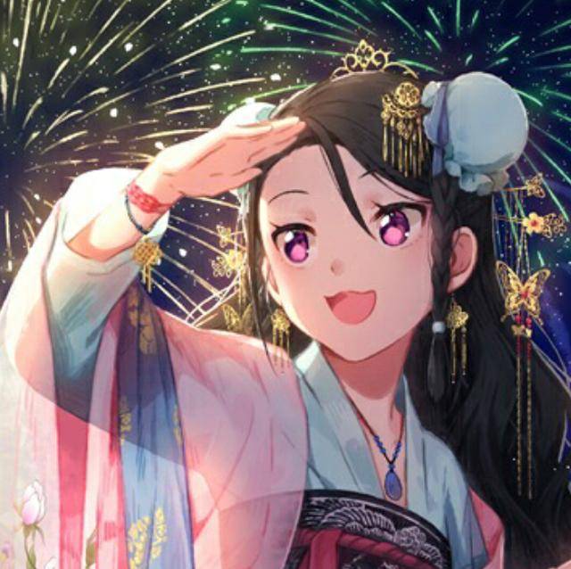 动漫美图:身穿和服打扮华丽,动感可爱的二次元小姐姐,超好看的.