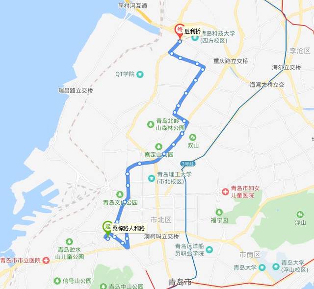 青岛366路公交车路线图,青岛37路公交车路线图 361路,326路…青岛这10条公交线增减站点