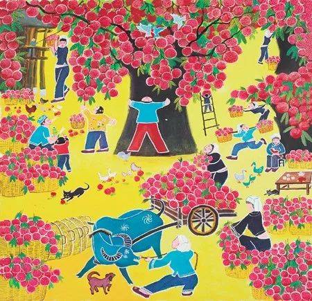 靖西壮族农民画:新时代南疆壮乡人民的幸福写照