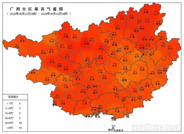 武宣人挺住!再发高温预警!最高37℃!37℃!37℃!