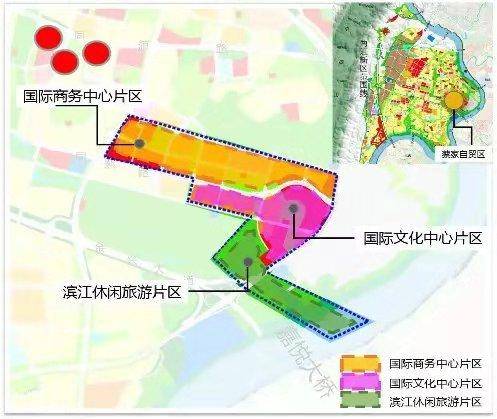 蔡家自贸区规划图,图片来源于网络