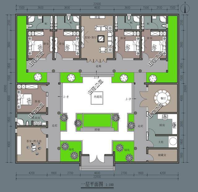 原创农村别墅盖得再漂亮,也不如这套三合院,45万建好十里八村都羡