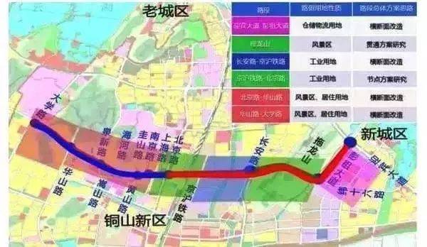 黄河路贯通工程连接铜山区和新城区,西起大学路,东至彭祖大道,全长约