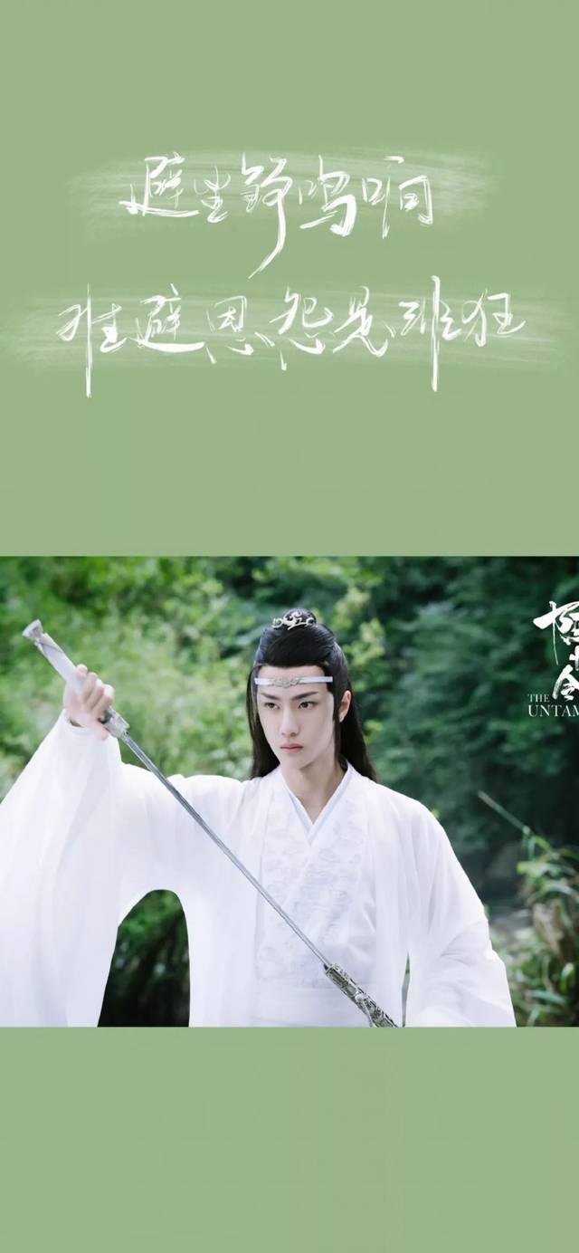 唯美壁纸丨陈情令 文字的碰撞!