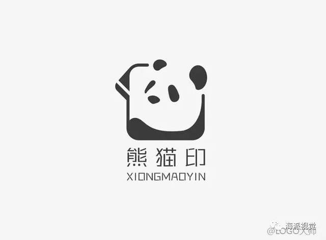 logo设计 |熊猫元素logo创意标志设计