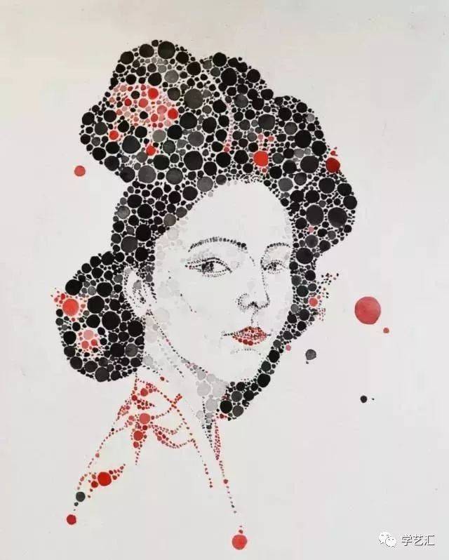 点点画|有趣的水彩画法