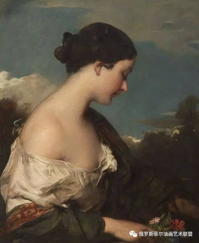 英国著名学院派画家詹姆斯·桑特女性人物油画作品欣赏
