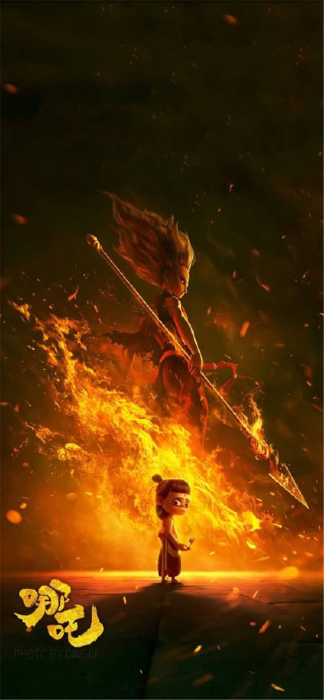 《哪吒之魔童降世》高清壁纸:哪吒图四"超拽"的脸,太炸了