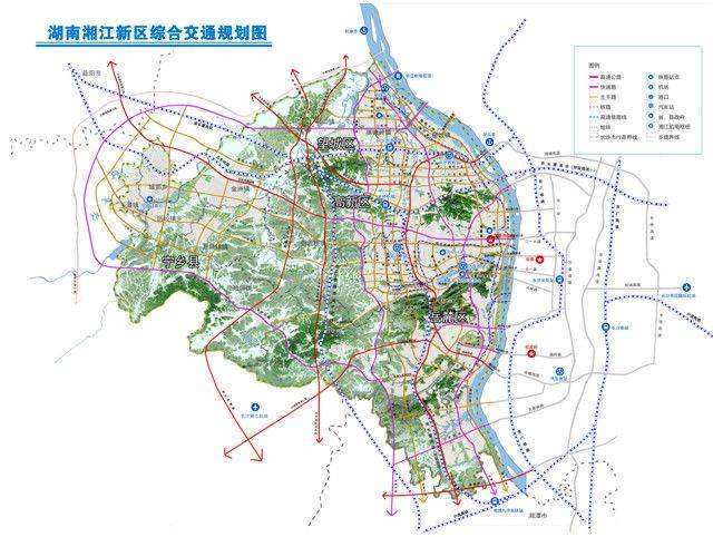 另外,值得一提的是,根据《湖南湘江新区综合交通规划(2017—2035年)