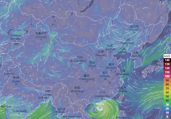 将雷达的回波强度可视化,这也可以间接反映降雨降雪的可能性高低.