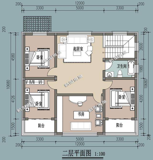 10套农村二层简欧风户型,第4套20万建好,第9套人见人爱?