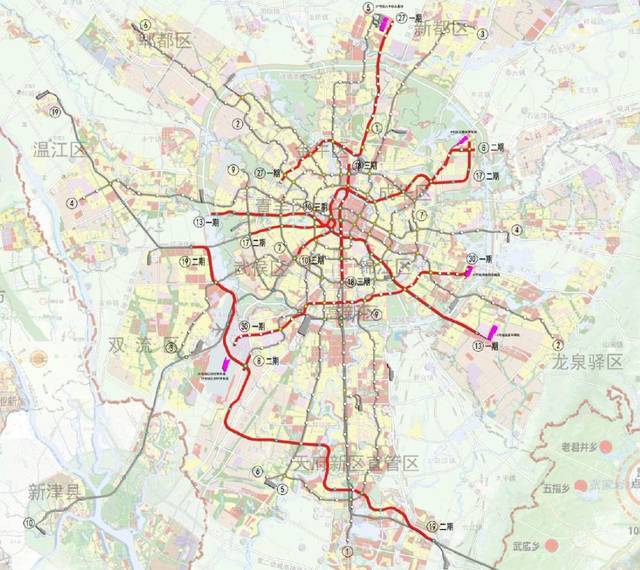 重磅!成都轨道交通四期规划获批:新增这8条地铁线!