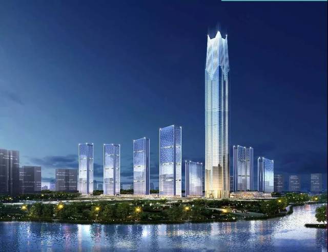 项目位于肇庆新区轴心地段,旁有粤西第一高度西江明珠,新区体育馆