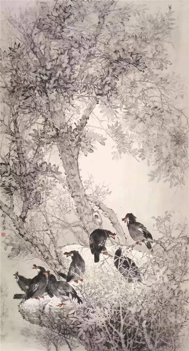 中国美术家协会会员解荣德花鸟画作品欣赏